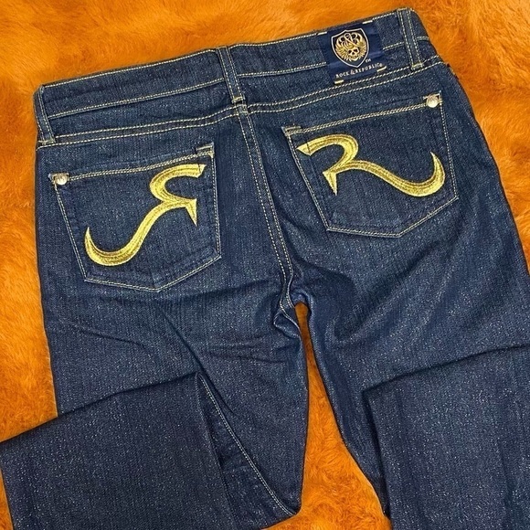 Rock & Republic Kasandra bootcut glitter dark wash jeans size 25 - Picture 12 of 13